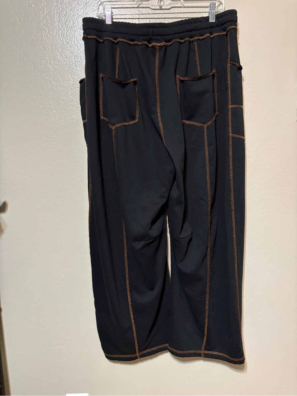 Women’s Black Sweat/lounge pants with Contrast Stitching Size 2XL - Picture 7 of 16